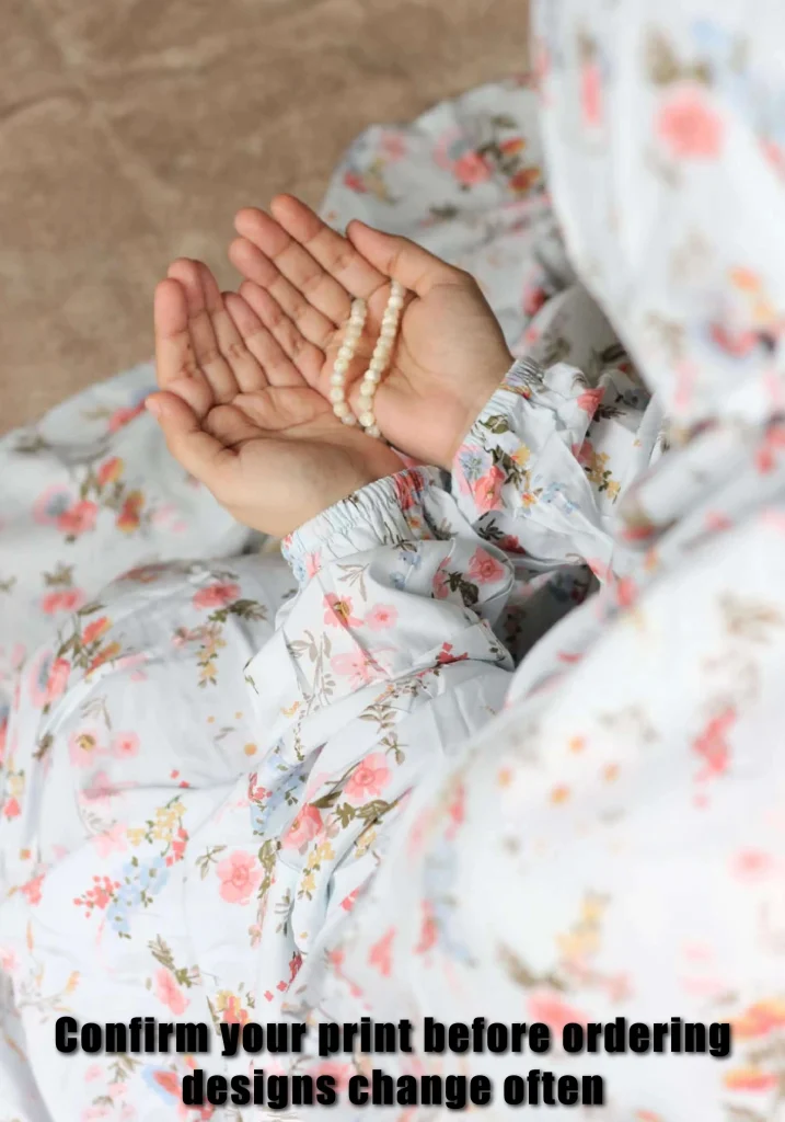 Printed Namaz Chadar with Full Sleeves