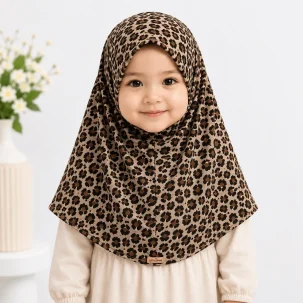 Kids Printed Makna Hijab Medium Size